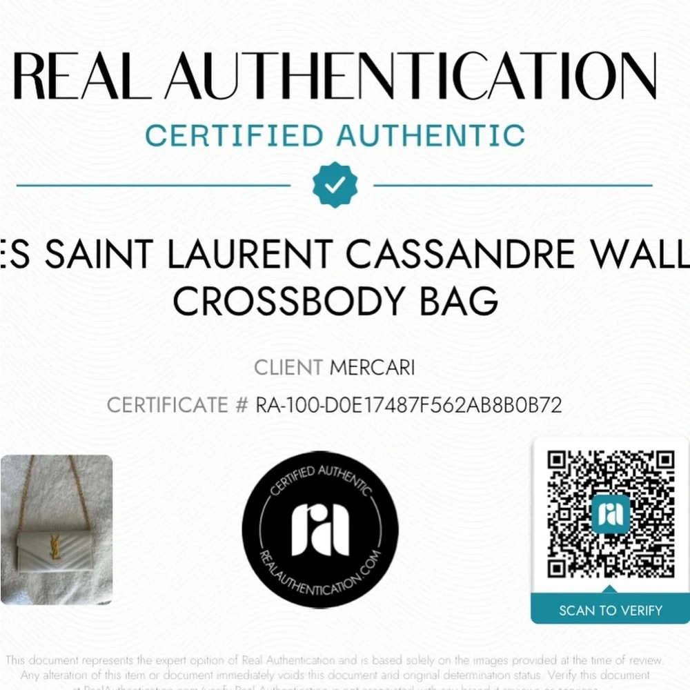 Authentic Yves Saint Laurent Cassandre Wallet Crossbody Bag - Picture 9 of 9